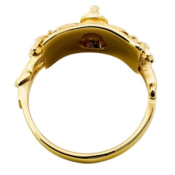 9ct gold 7.1g Saddle Ring